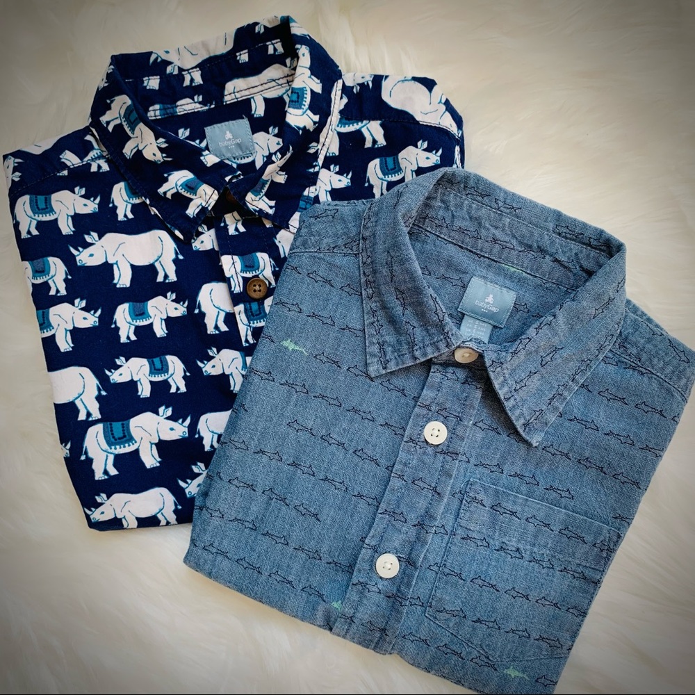 GAP Boys Size 5 Button Down Shirts Bundle